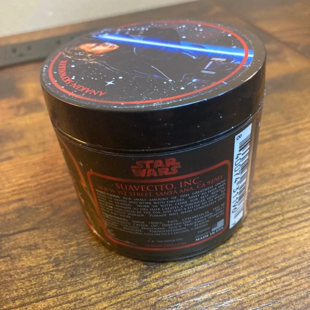 Suavecito Star Wars Anakin Skywalker Original Hold Pomade Dark Side Scent 4oz